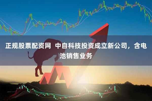 正规股票配资网  中自科技投资成立新公司，含电池销售业务
